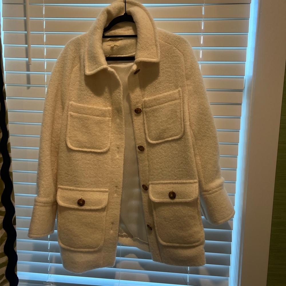 Sezane Cream Wool Jacket - Picture 7 of 11